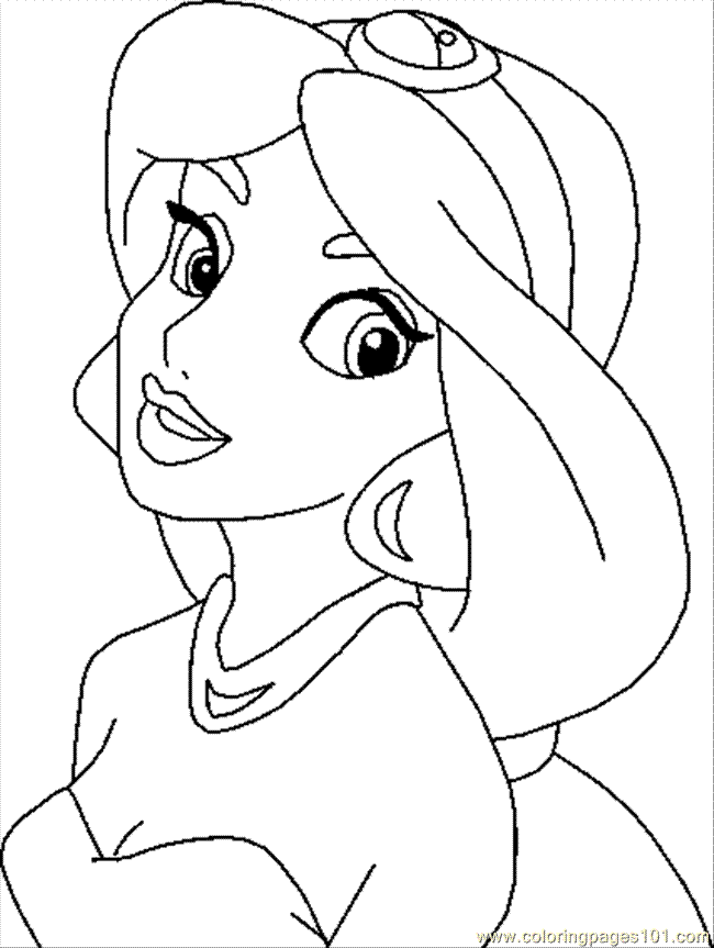Jasmine Coloring Pages Free
