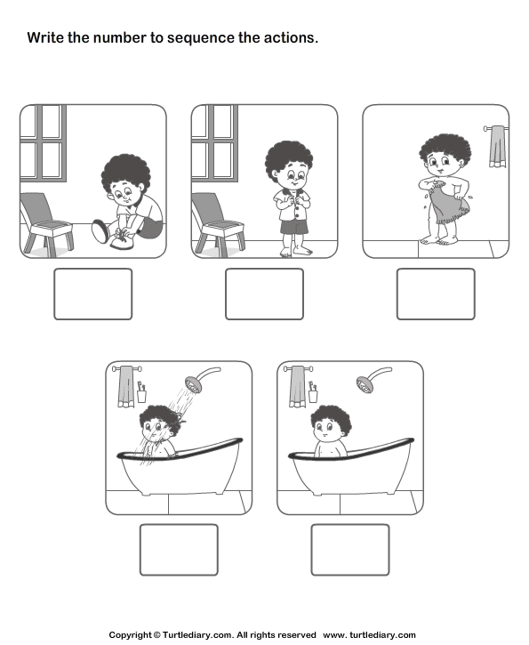 Sequence Of Events Worksheets Preschool