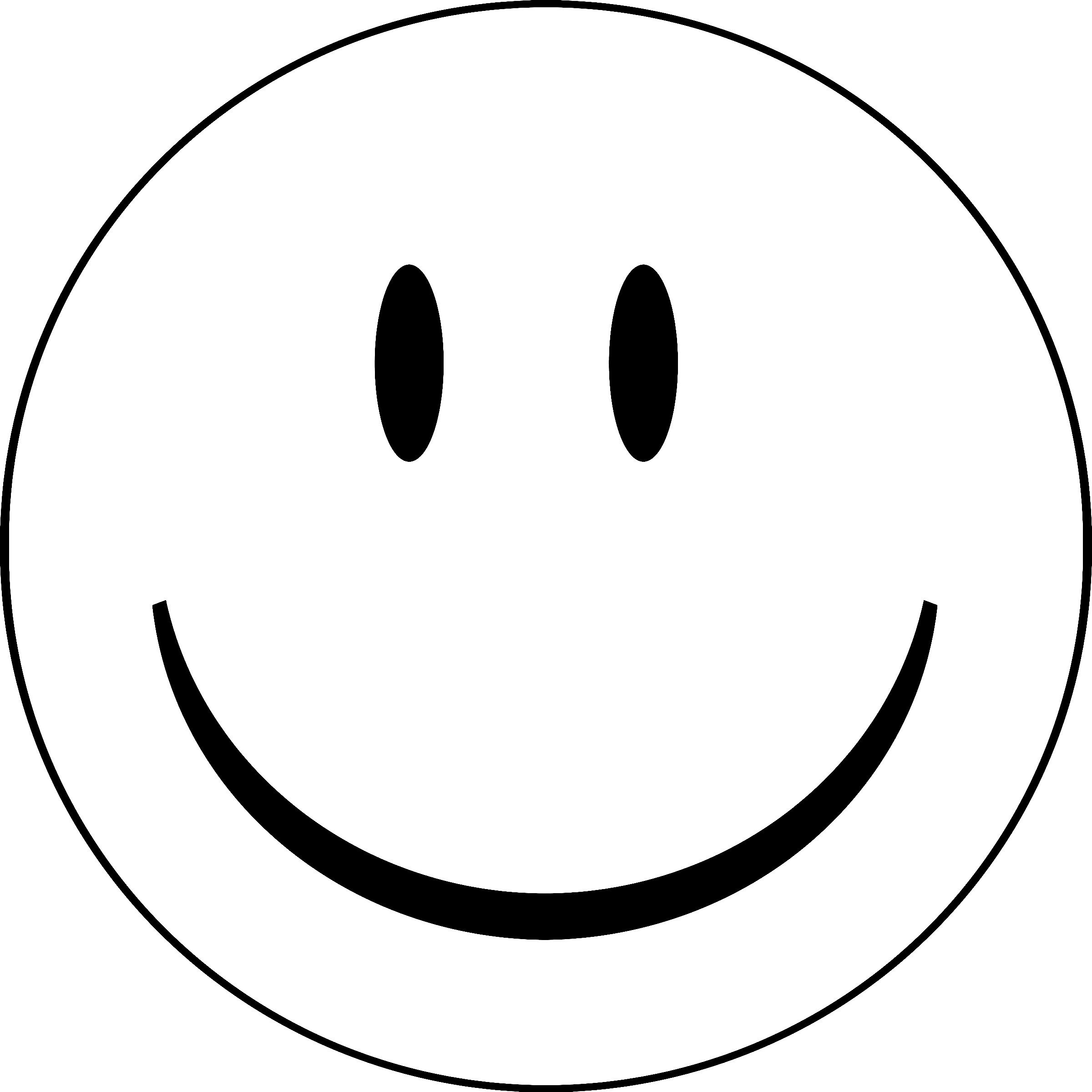 Happy Face Coloring Page