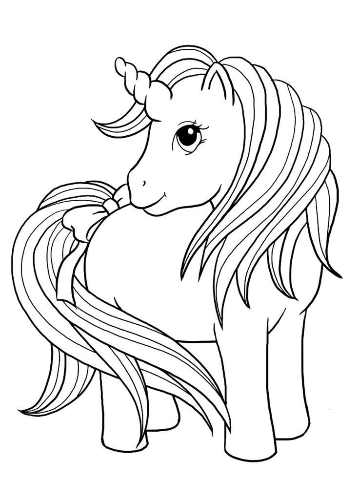 Unicorn Coloring Sheets For Toddlers