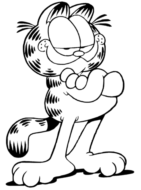 Garfield Coloring Pages Free