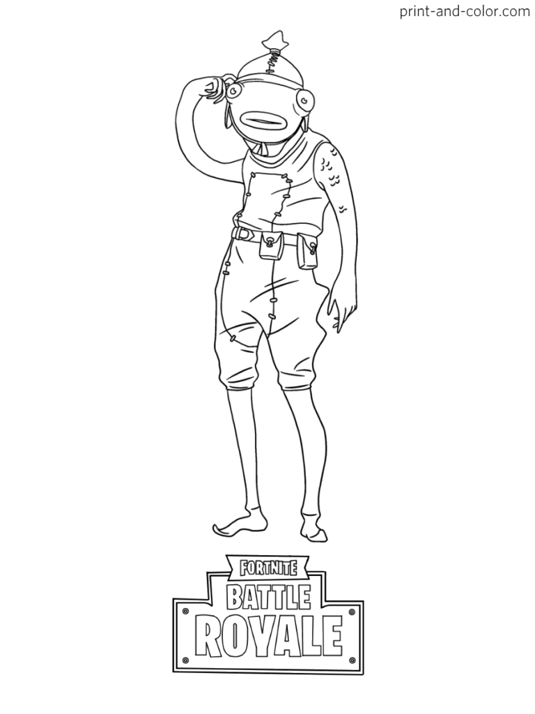 Fortnite Colouring Pages