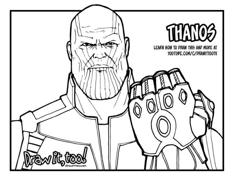 Coloring Sheet Avengers Endgame Coloring Pages