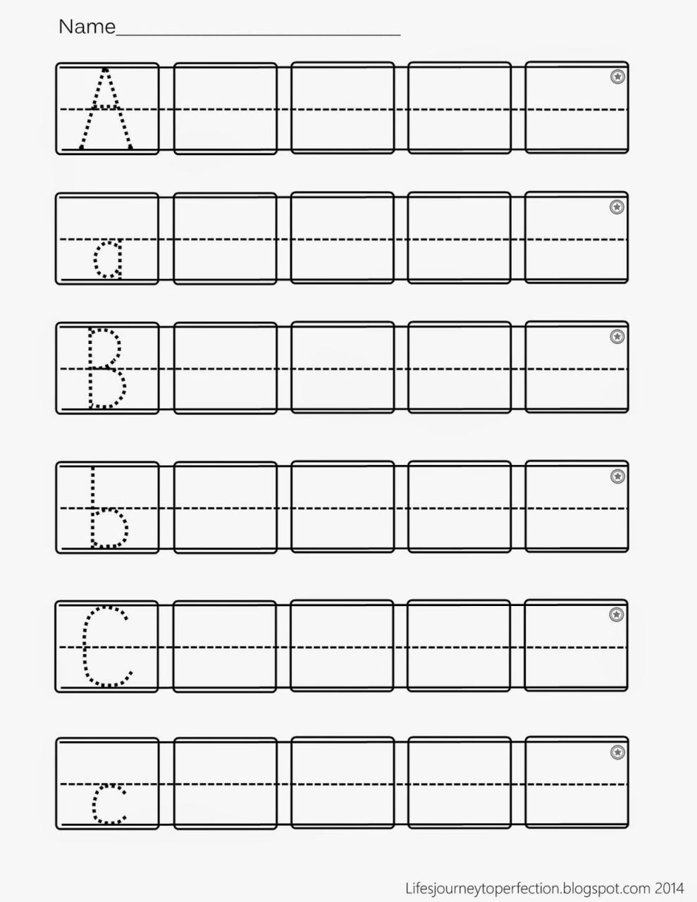 Printable Alphabet Writing Practice