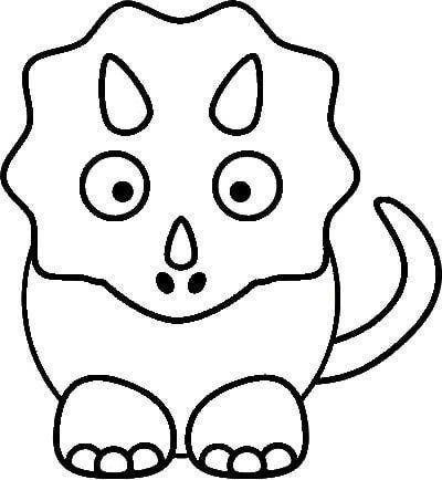 Triceratops Coloring Pages For Kids
