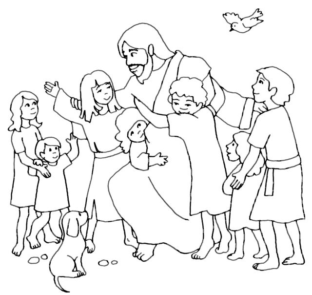 Children Coloring Pages Jesus