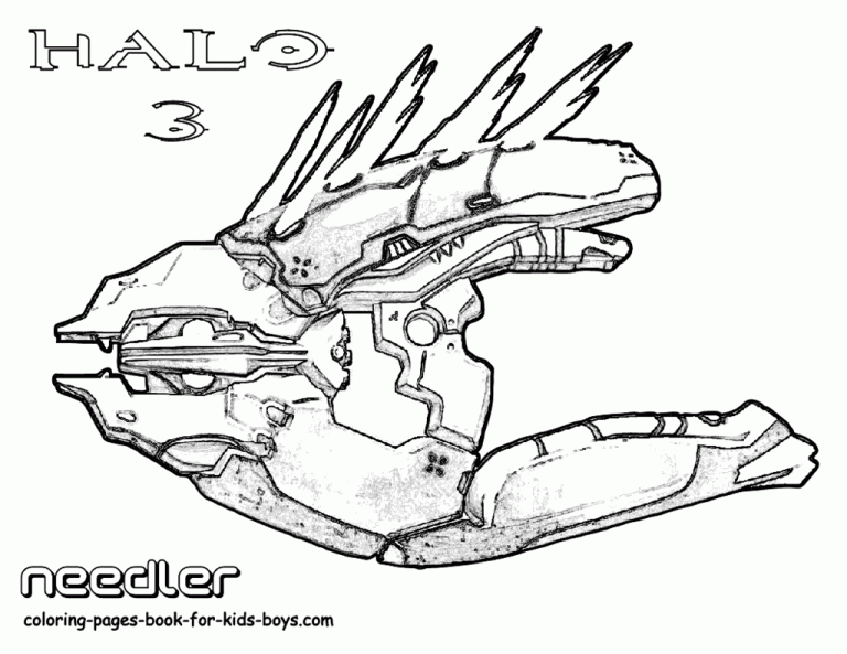 Elite Halo Coloring Pages