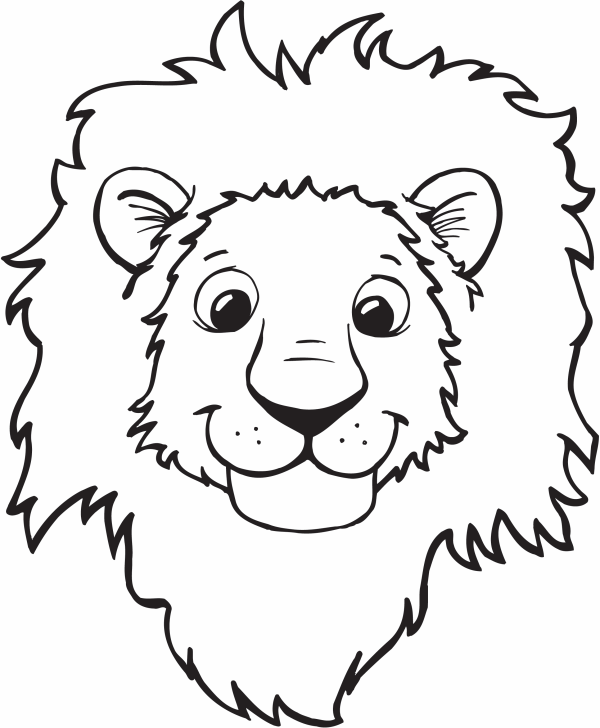 Lion Coloring Pages Face