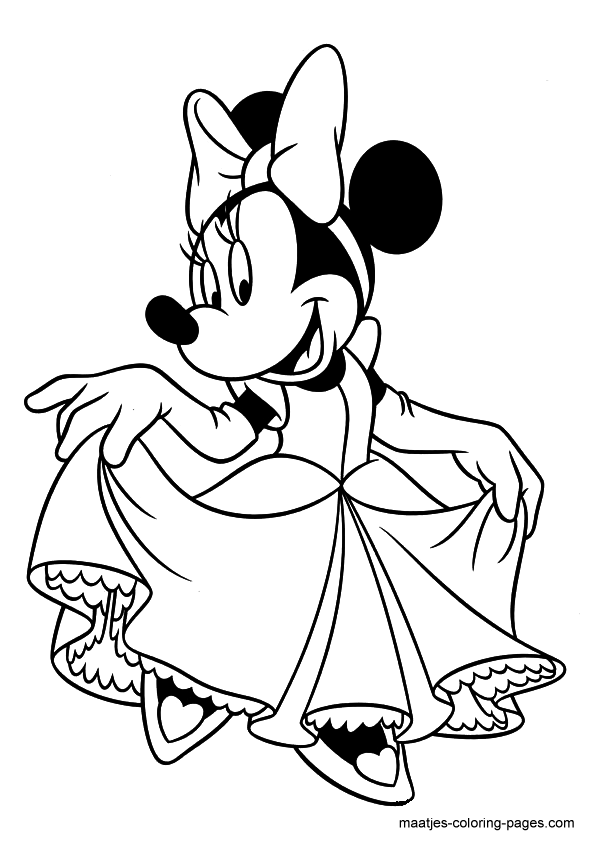 Minnie Coloring Pages Printable