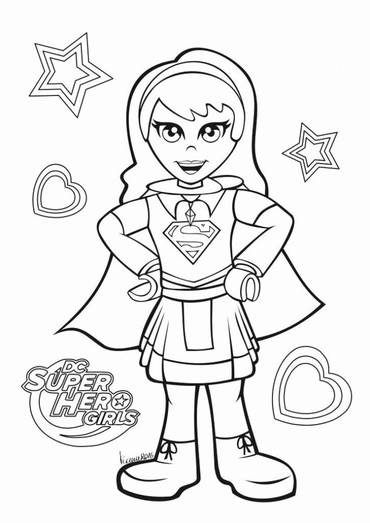 Supergirl Coloring Pages Free