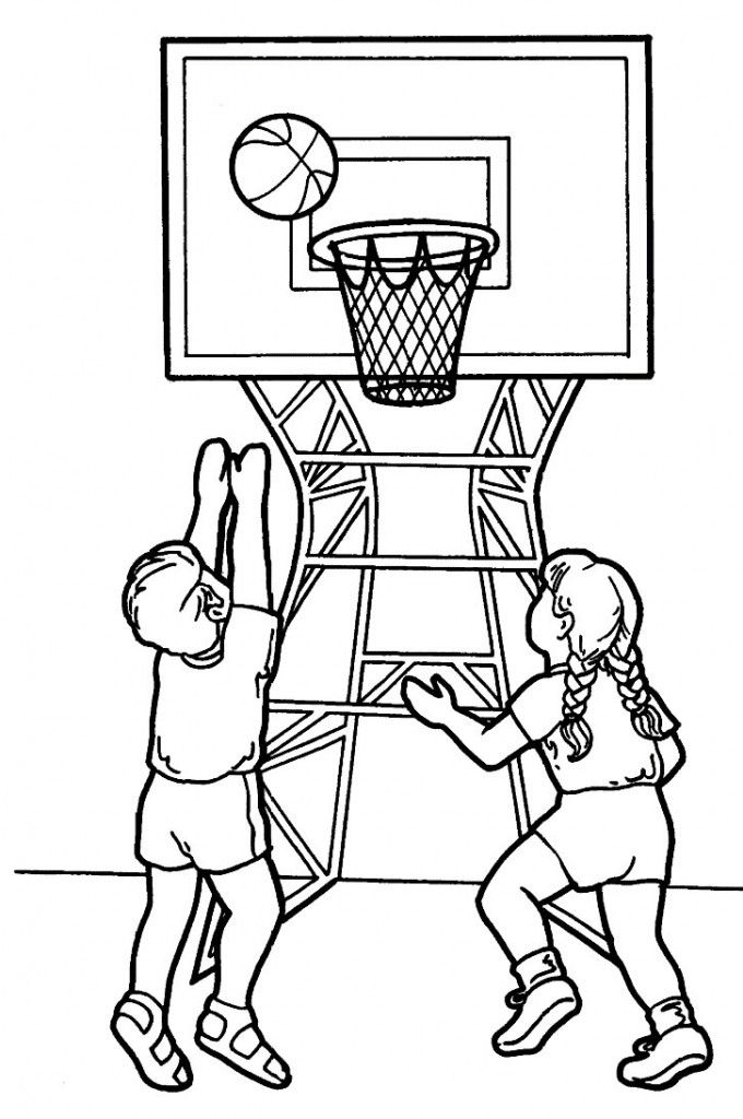 Sports Coloring Pages For Girls
