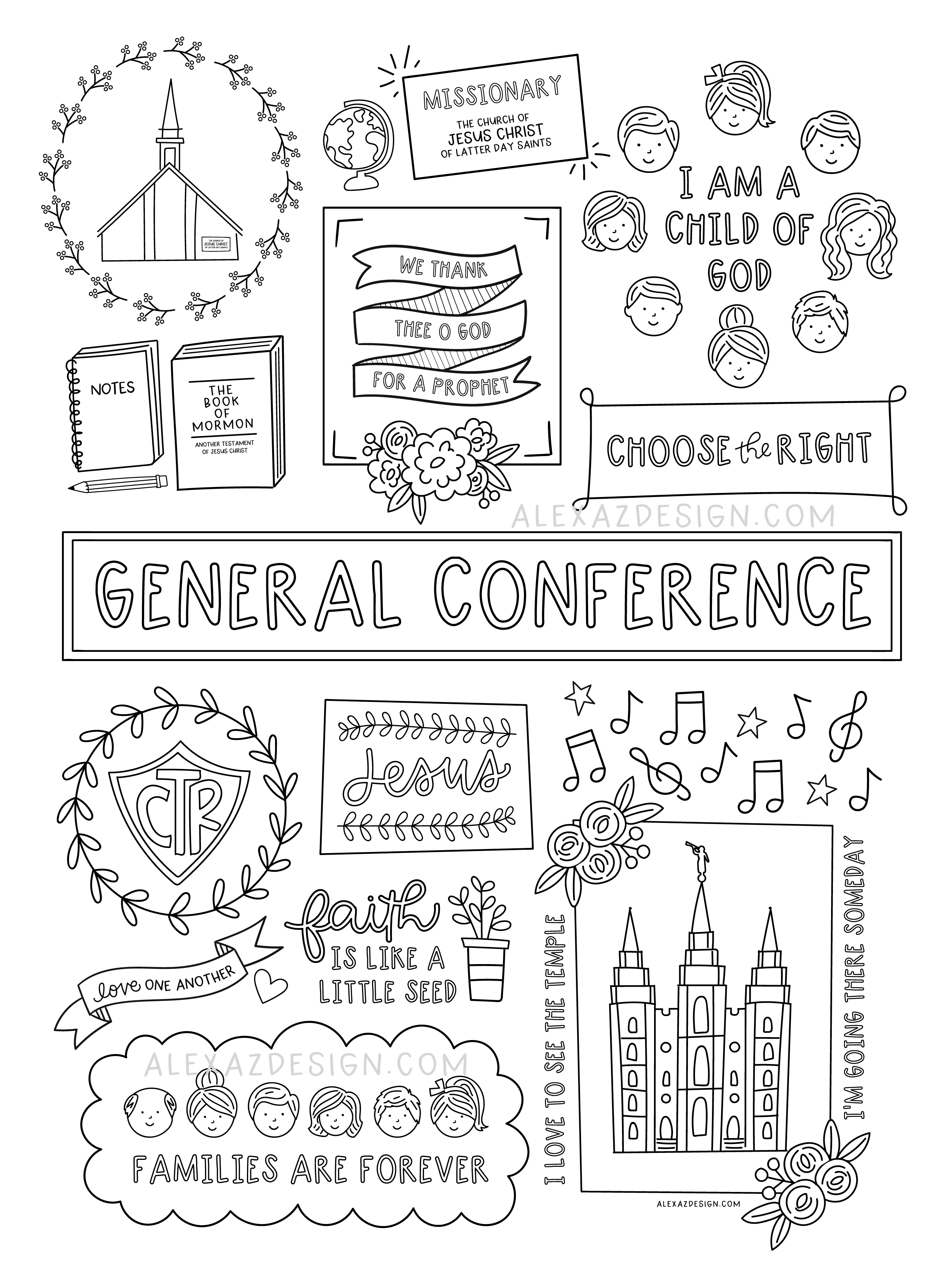 General Conference Coloring Pages