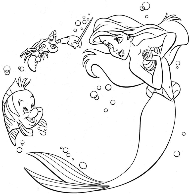 Little Mermaid Coloring Pages