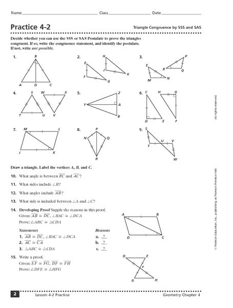 Geometry Worksheets 11th Grade