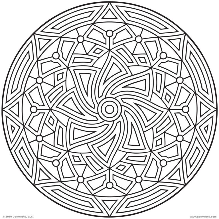Geometric Coloring Pages Circles