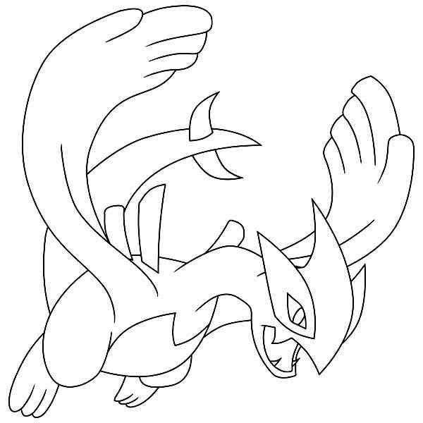 Legendary Pokemon Coloring Pages Kyogre