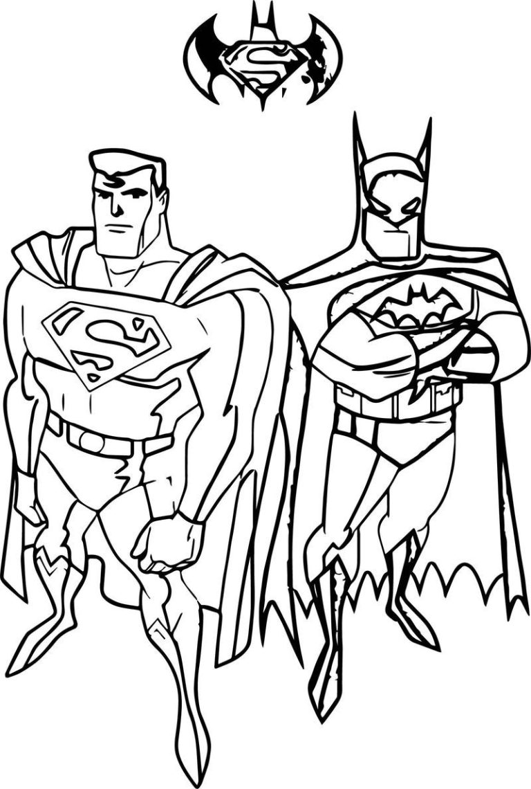 Printable Justice League Coloring Pages