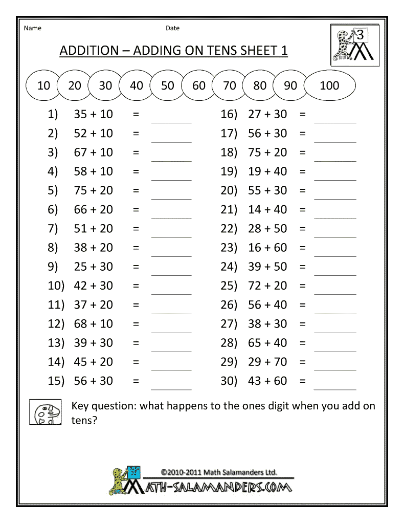 Mathematics Worksheets For Grade 4