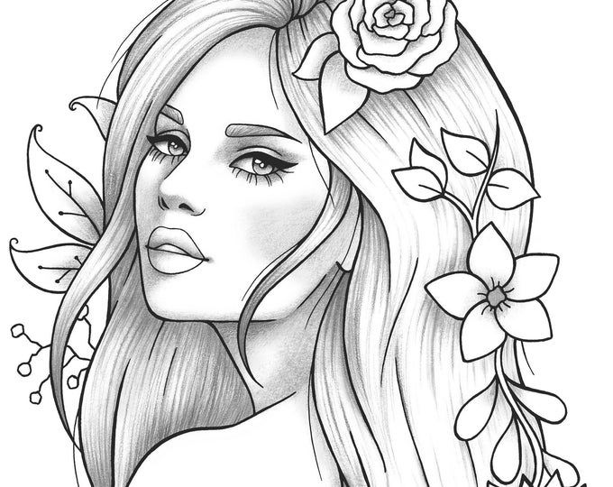 Detailed Coloring Pages For Girls