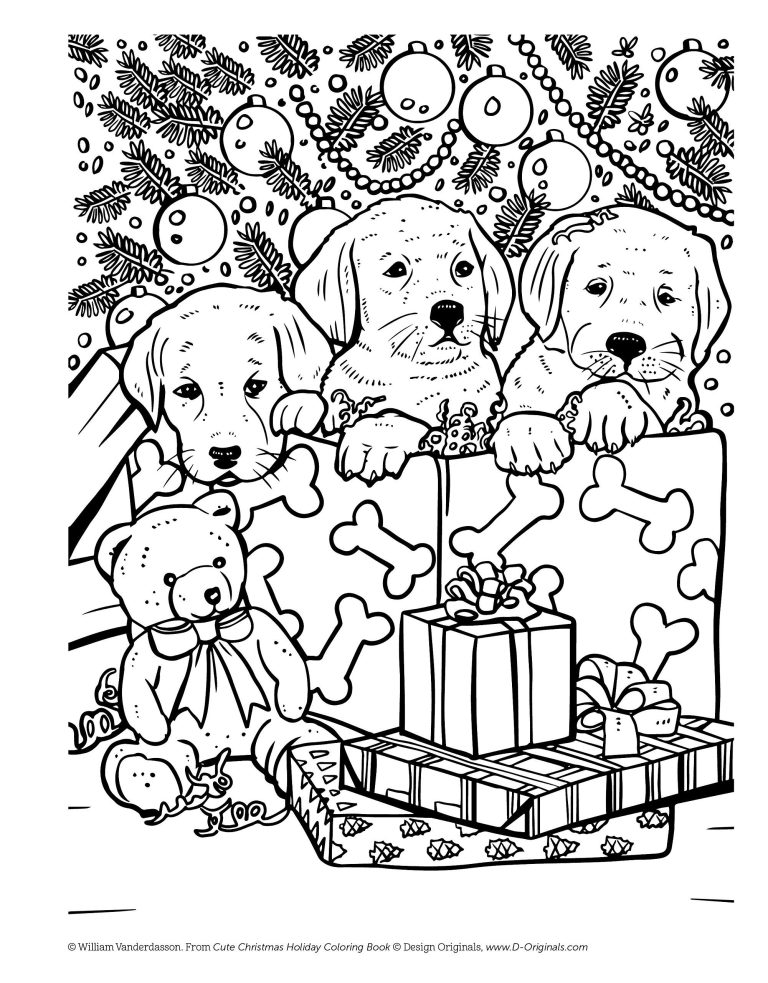 Cute Holiday Coloring Pages