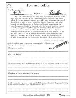 4th Grade Language Arts Worksheets