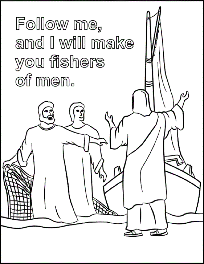 Fishers Of Men Coloring Page