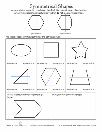 Lines Of Symmetry Worksheet With Answers
