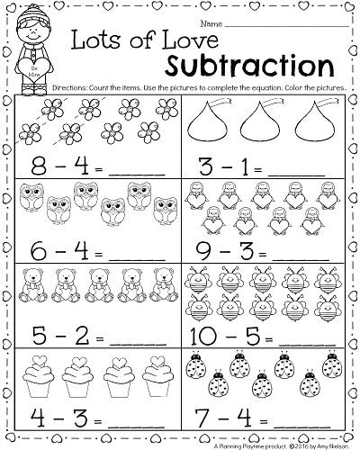 Kindergarten Printables Math