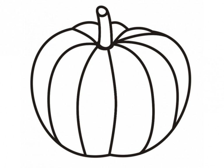 Free Coloring Pages For Kids Pumpkins