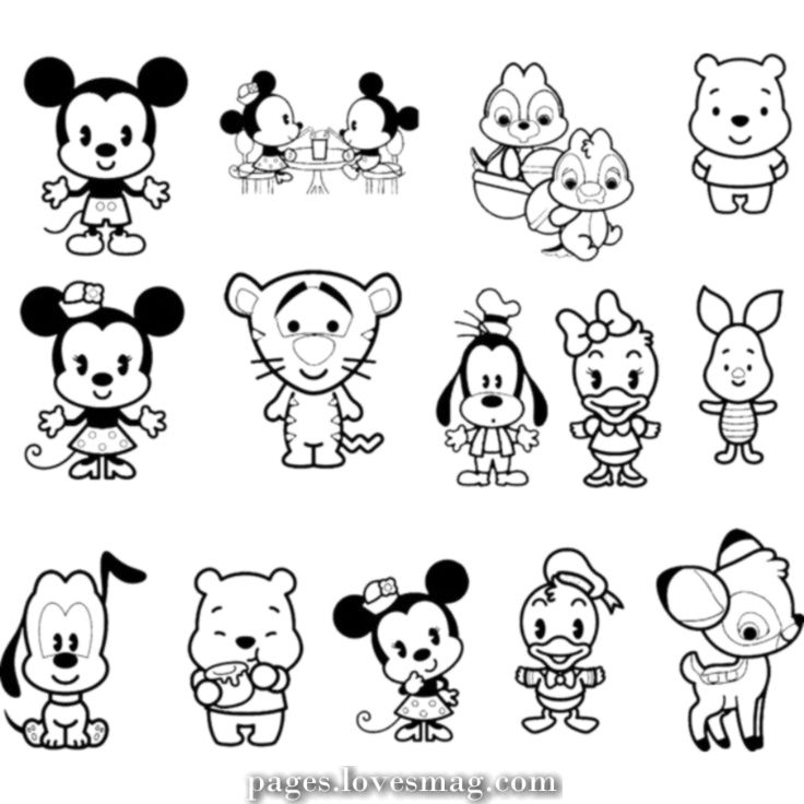 Cute Coloring Pages Disney