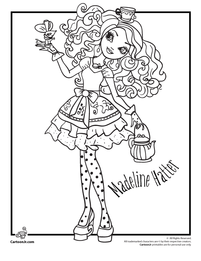 Ever After High Coloring Pages Darling Charming