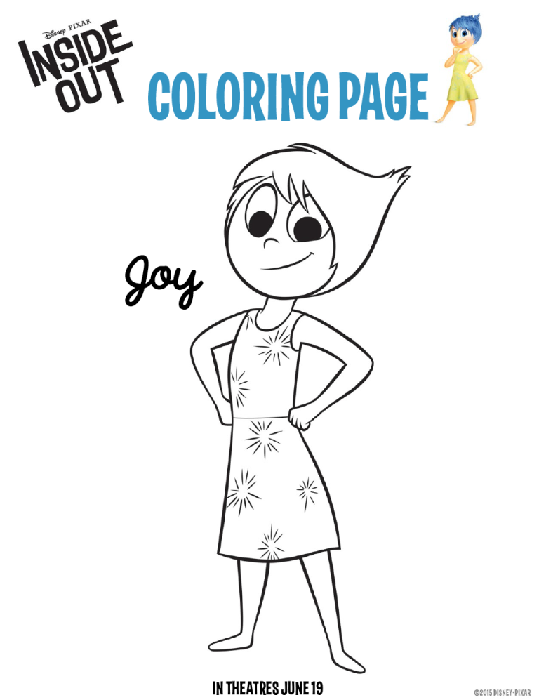 Inside Out Coloring Pages Pdf