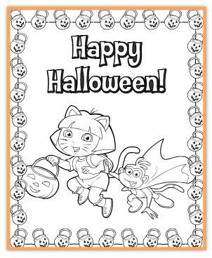 Halloween Nick Jr Coloring Pages