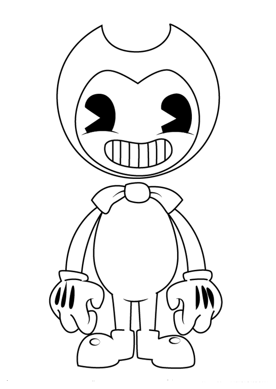 Easy Bendy Coloring Pages
