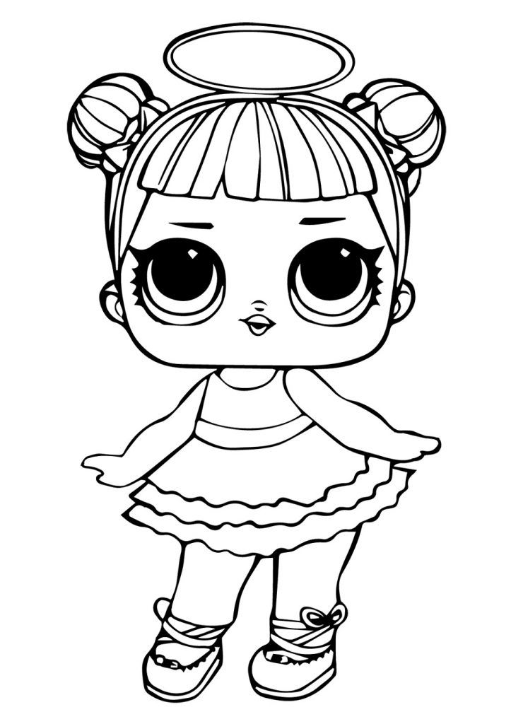 Princess Lol Dolls Colouring Pages