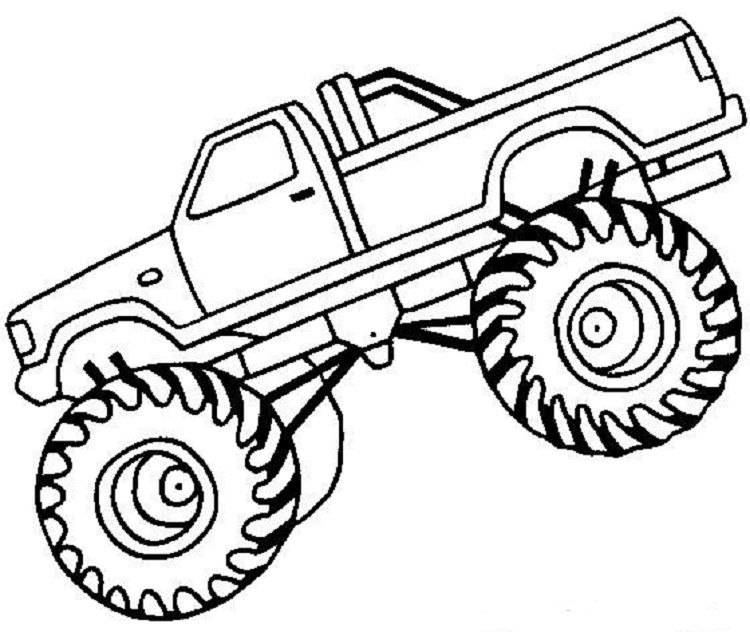Monster Truck Coloring Pages Pdf