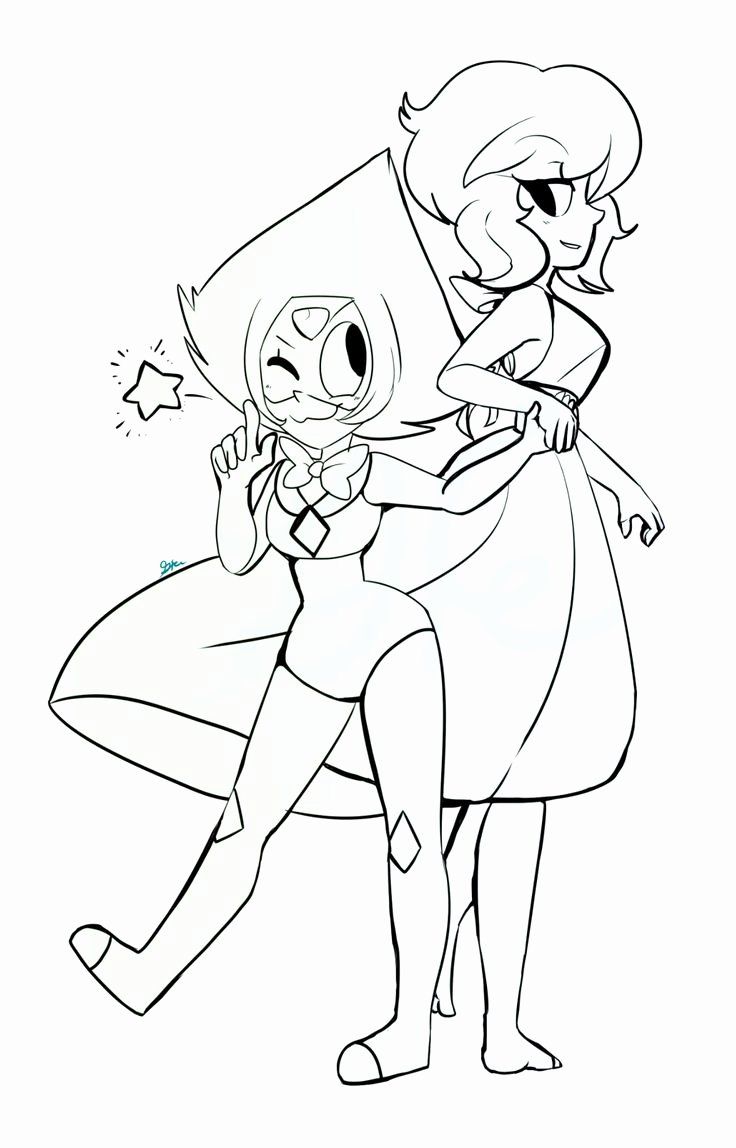 Steven Universe Coloring Pages Ruby