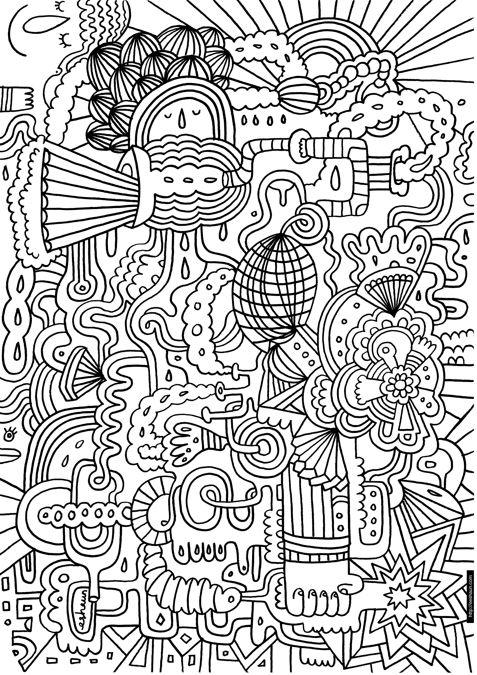 Hard Coloring Pages For Boys