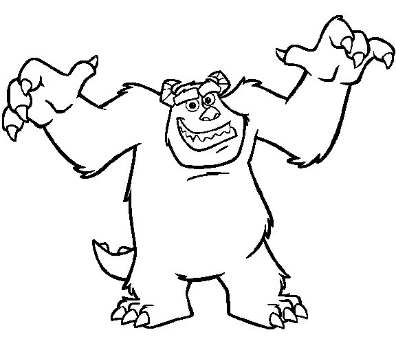 Monsters Inc Coloring Pages Cda
