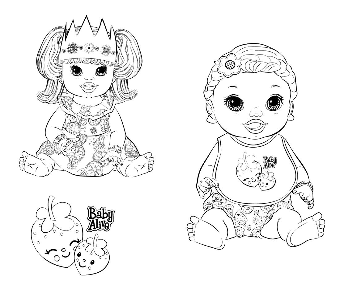 Baby Alive Coloring Pages