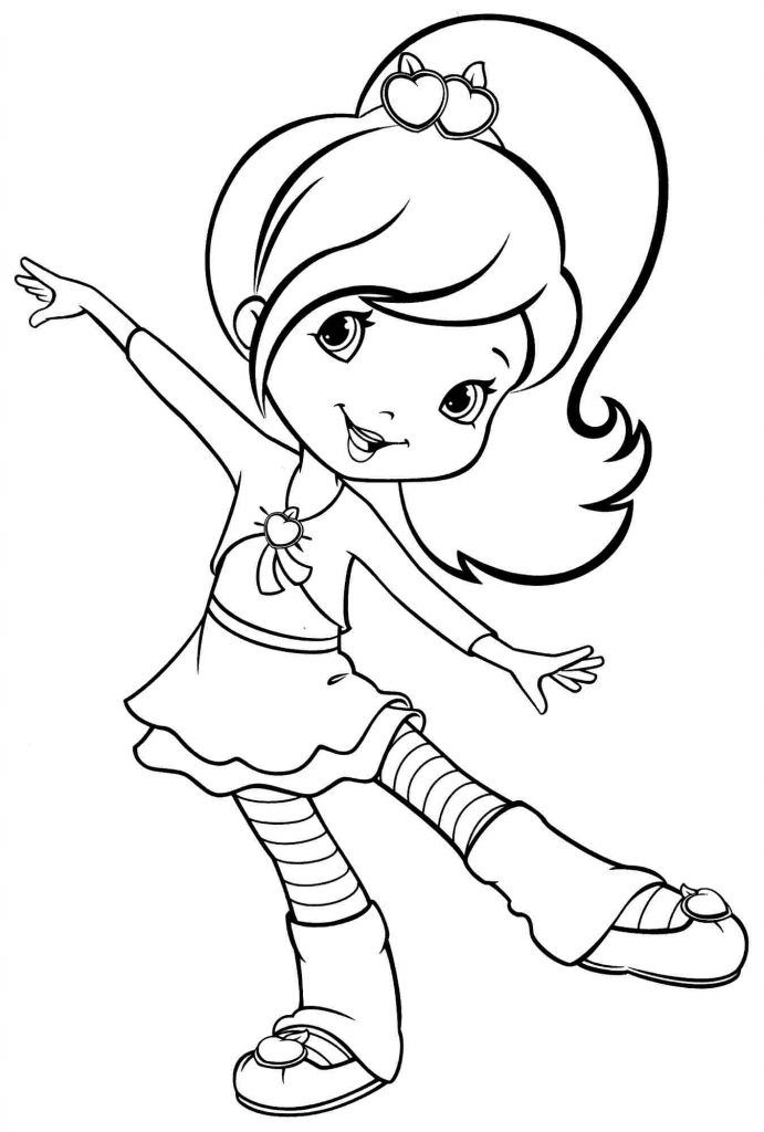 Cartoon Coloring Pages For Girls
