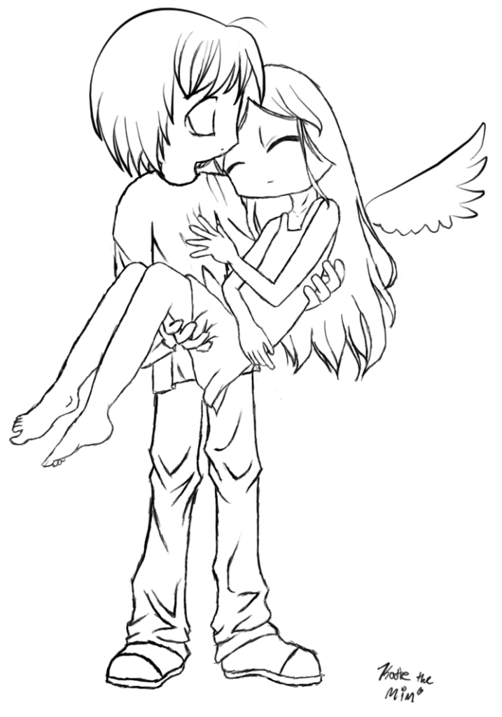 Angel Coloring Pages Anime