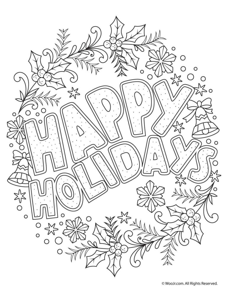 Holiday Coloring Pages Printable