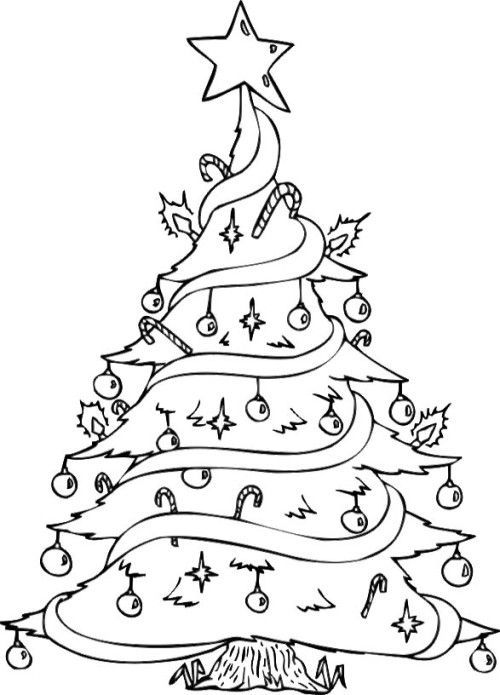 Christmas Tree Coloring Images