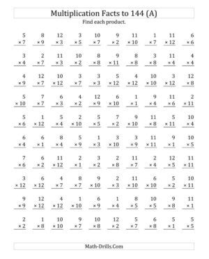 Free 4th Grade Math Worksheets With Answer Key