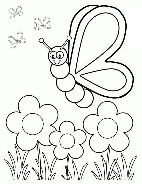 Spring Coloring Pages For Preschoolers