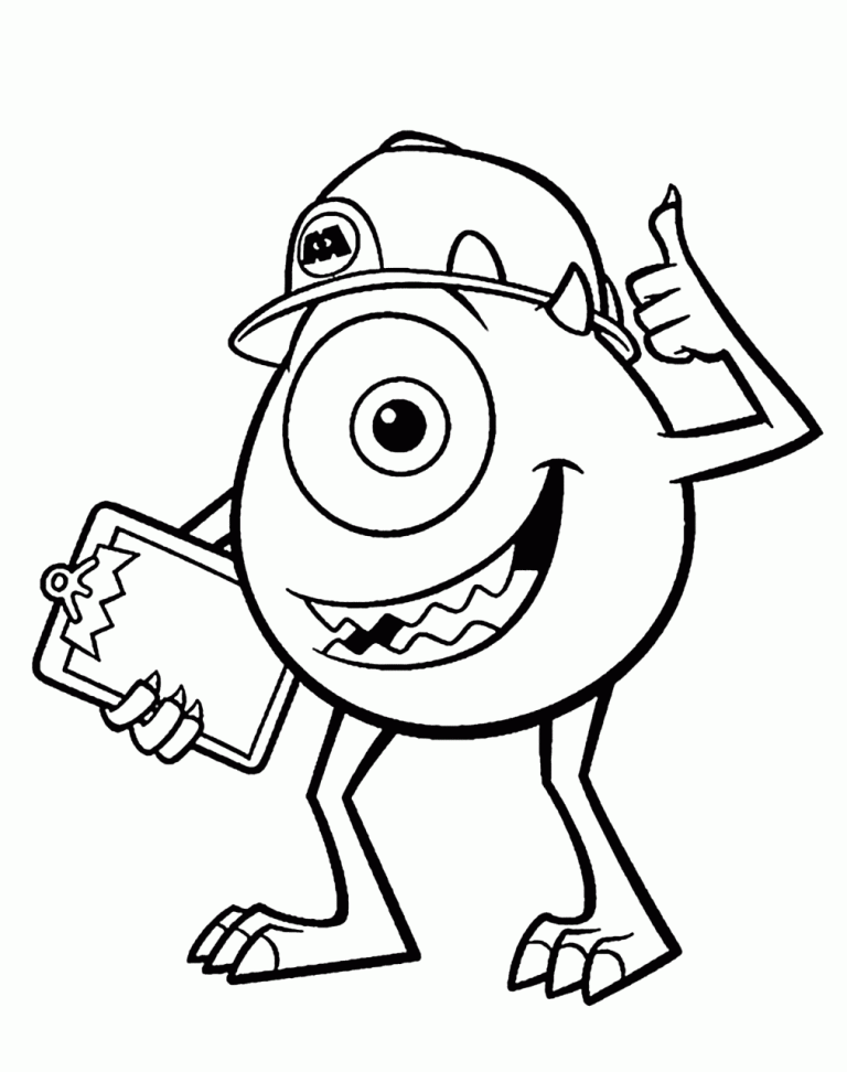 Monsters Inc Coloring Pages For Kids