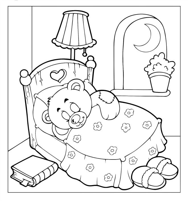 Teddy Bear Coloring Pages Printable