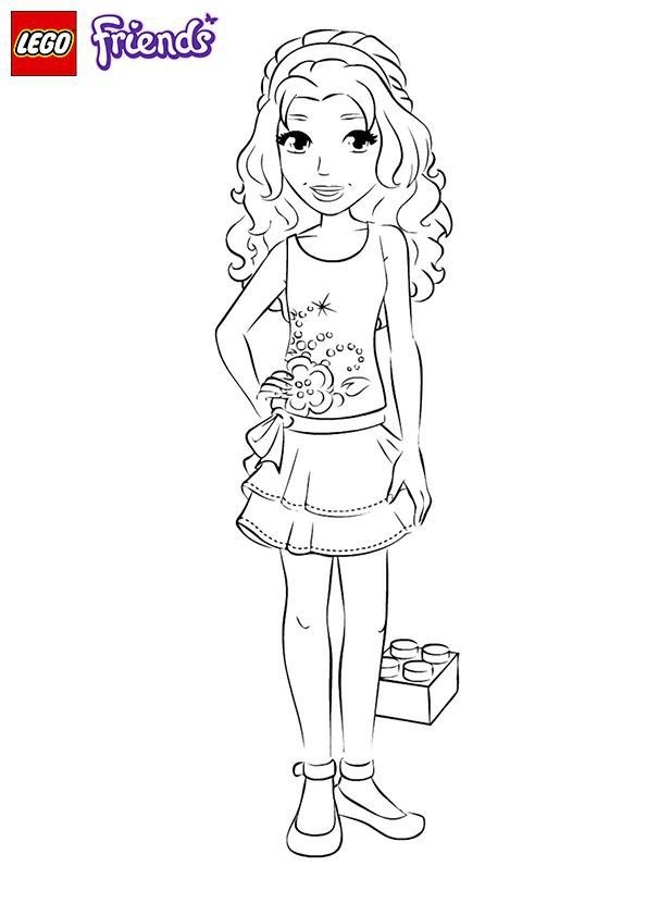 Lego Friends Coloring Pages Emma