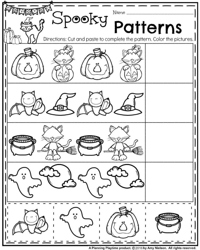 Free Printable Preschool Worksheets Halloween